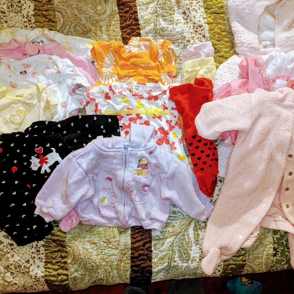 Nb 0-3m girls baby clothing bundle